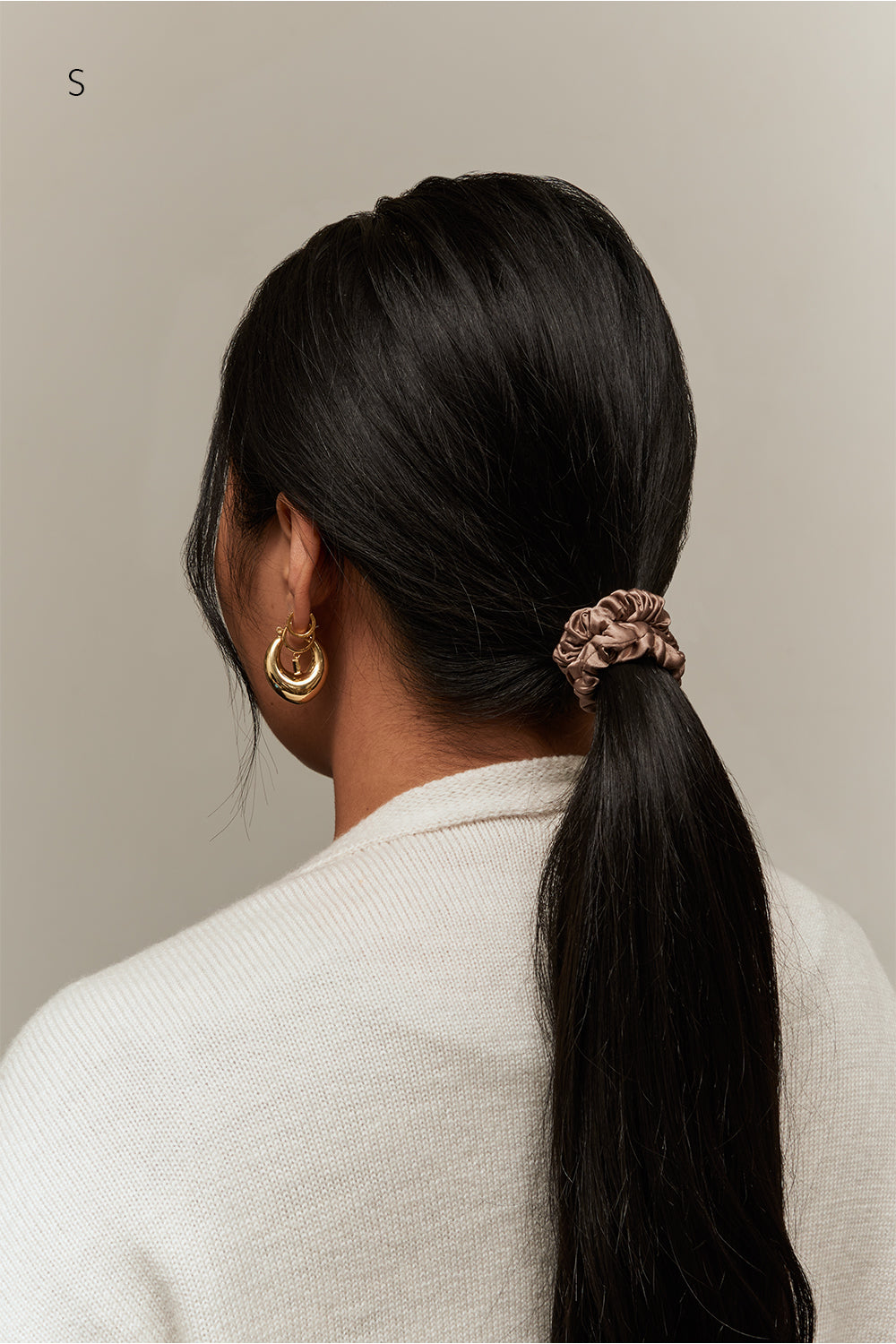 Silk Scrunchie - Maple