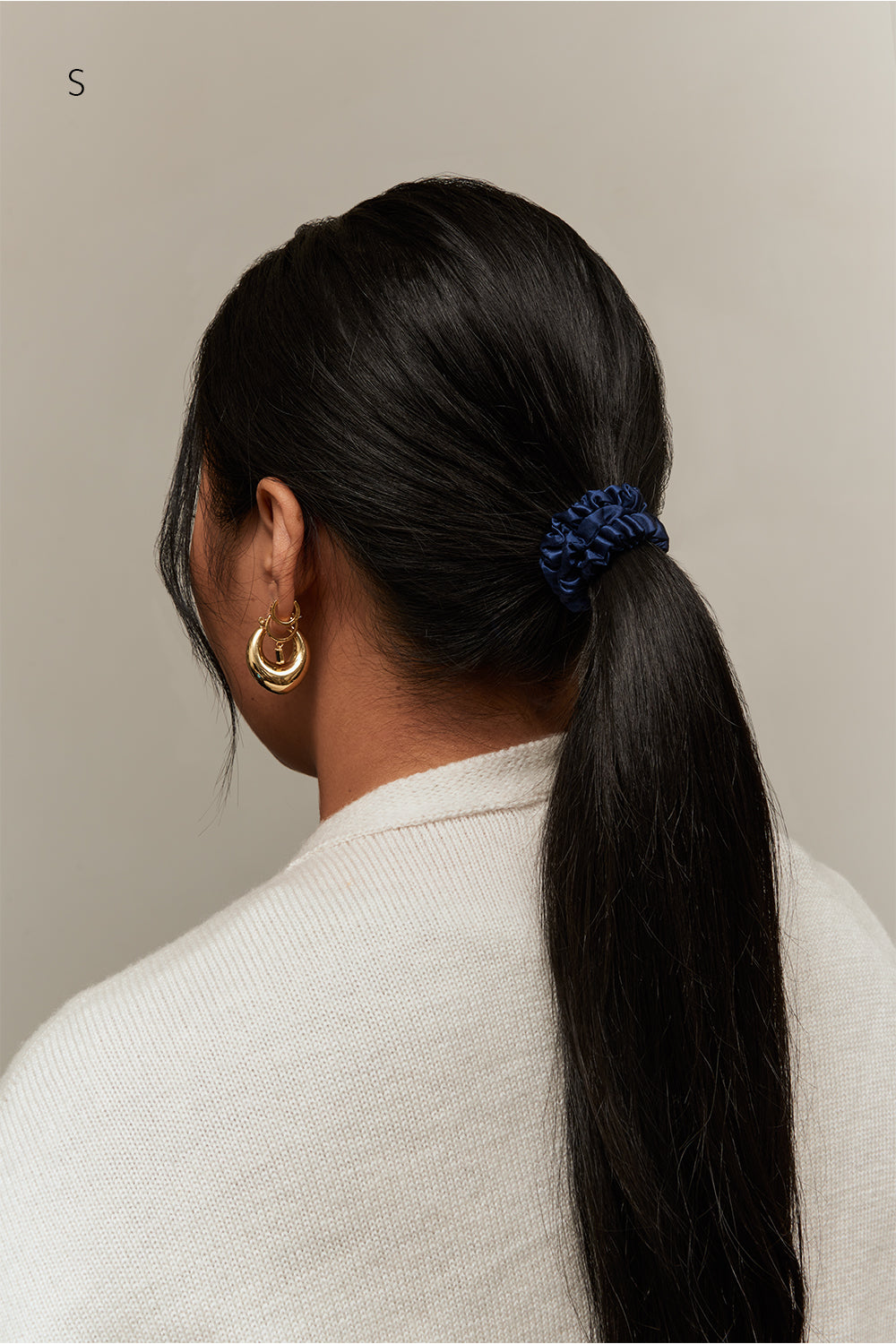 Silk Scrunchie - Royal Blue